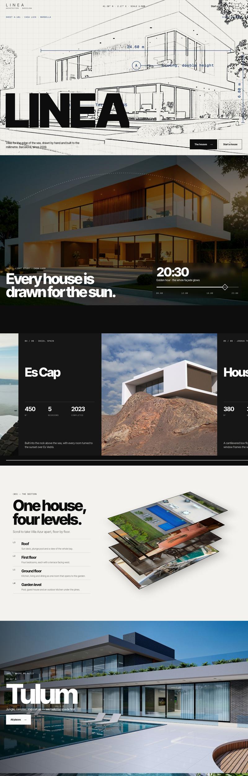 LINEA — Villas by the sea · 20 pages